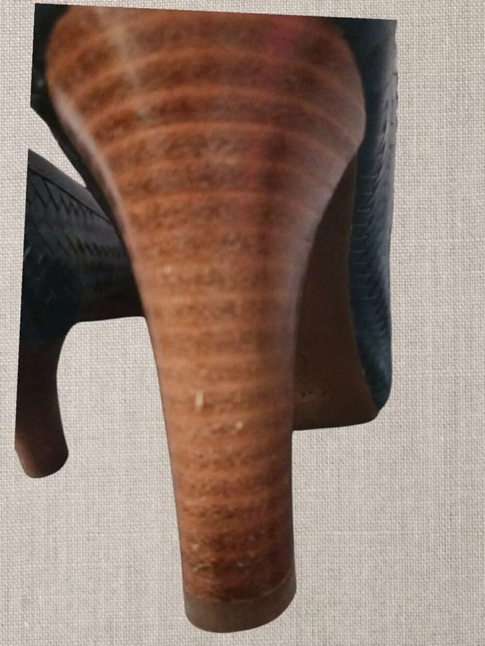 Geox Respira Womens Leather Bow Detail Woven Pattern High Heels Blue size 38.5
